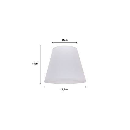 Duolla - Αμπαζούρ SOFIA XS E14 διάμετρος 18,5 cm λευκό