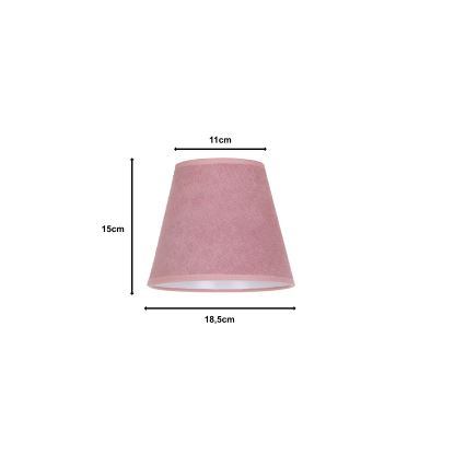 Duolla - Αμπαζούρ SOFIA XS E14 διάμετρος 18,5 cm ροζ