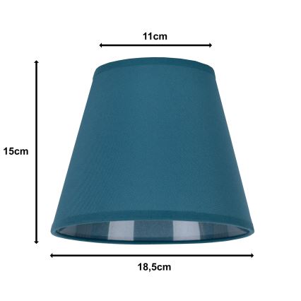 Duolla - Αμπαζούρ SOFIA XS E14 διάμετρος 18,5 cm τουρκουάζ
