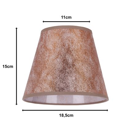 Duolla - Αμπαζούρ SOFIA XS E14 διάμετρος 18,5 cm χαλκός
