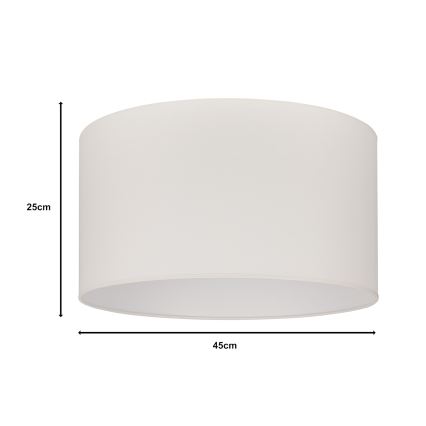 Duolla - Γενικό/Universal αμπαζούρ ROLLER E27 διάμετρος 45 cm κρεμ