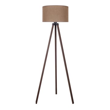 Duolla - Επιδαπέδιο φωτιστικό 1xE27/60W/230V διάμετρος 44 cm καφέ