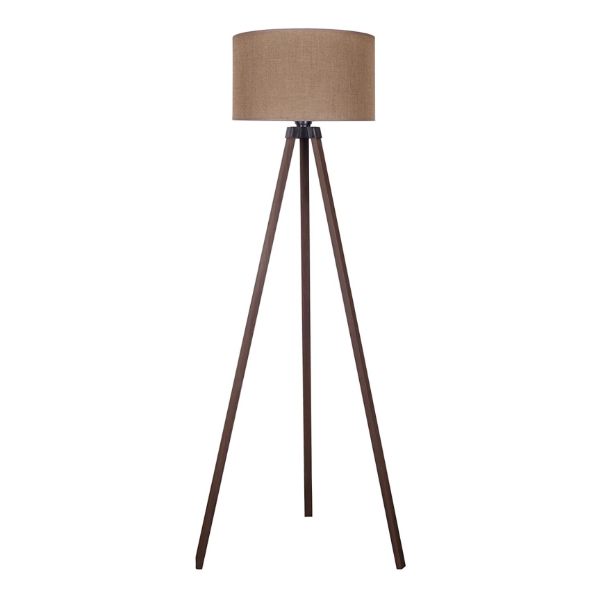 Duolla - Επιδαπέδιο φωτιστικό 1xE27/60W/230V διάμετρος 44 cm καφέ