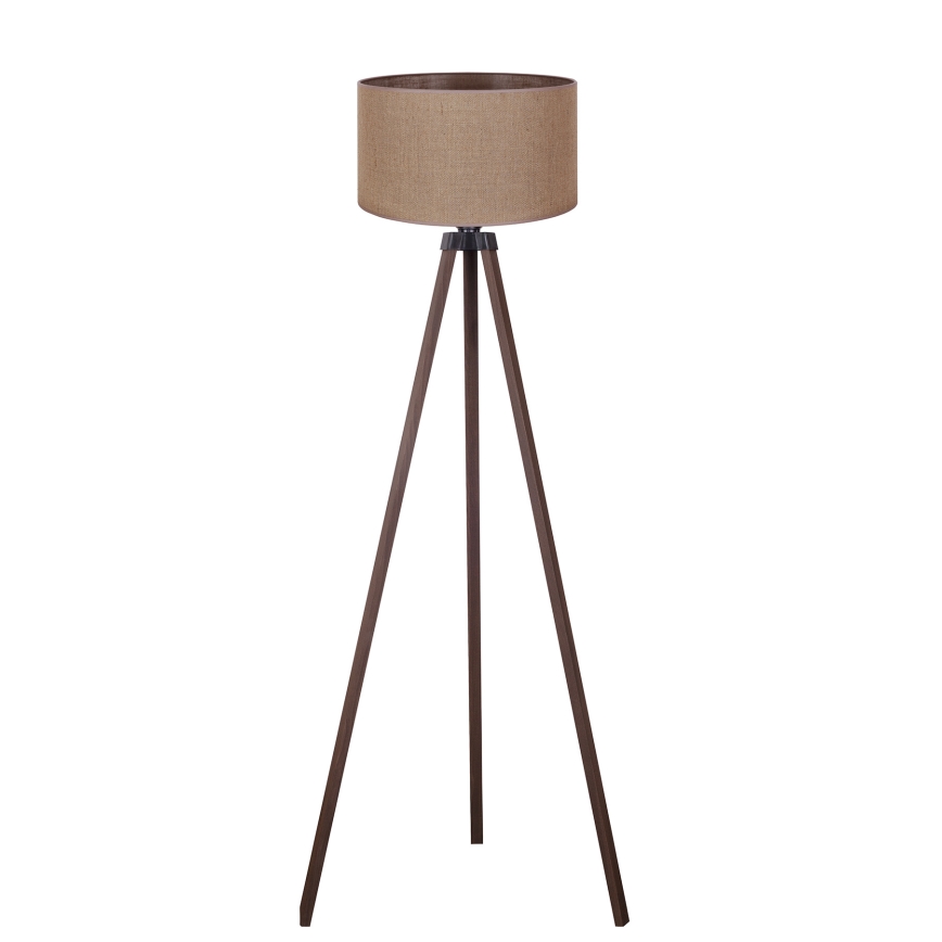 Duolla - Επιδαπέδιο φωτιστικό 1xE27/60W/230V διάμετρος 44 cm καφέ