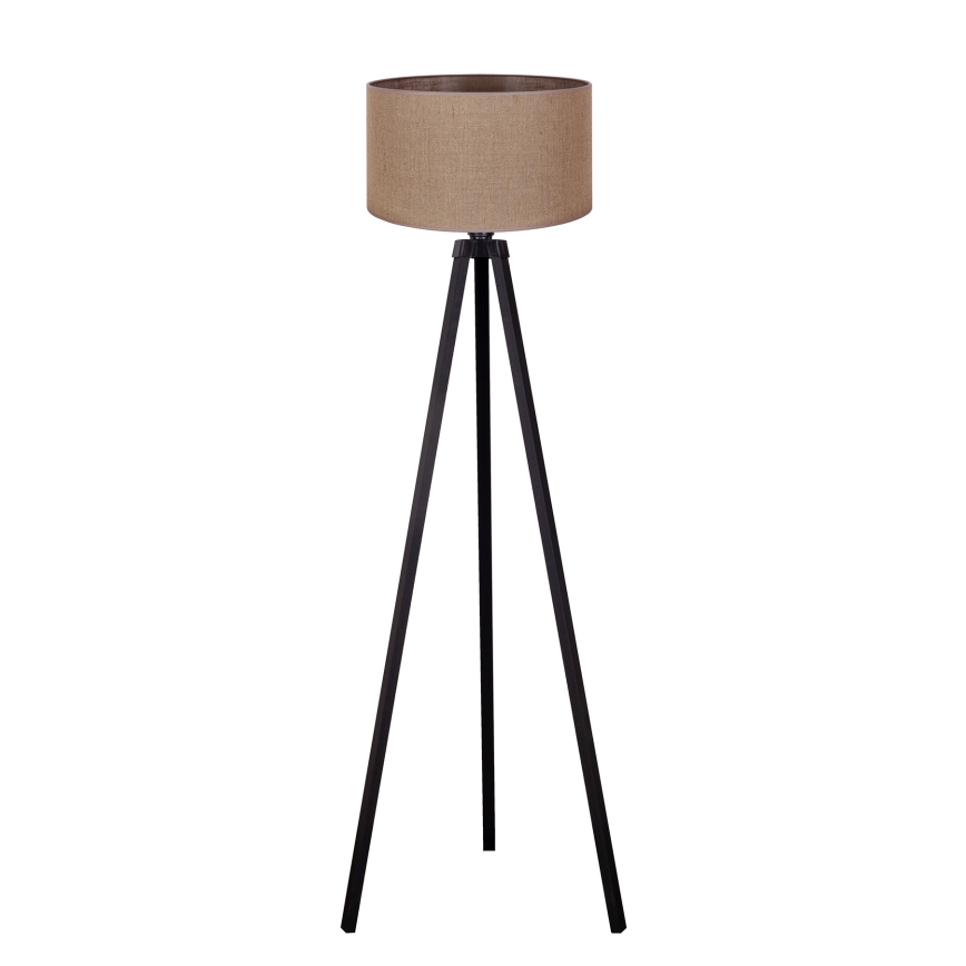 Duolla - Επιδαπέδιο φωτιστικό 1xE27/60W/230V διάμετρος 44 cm καφέ/βέγκε