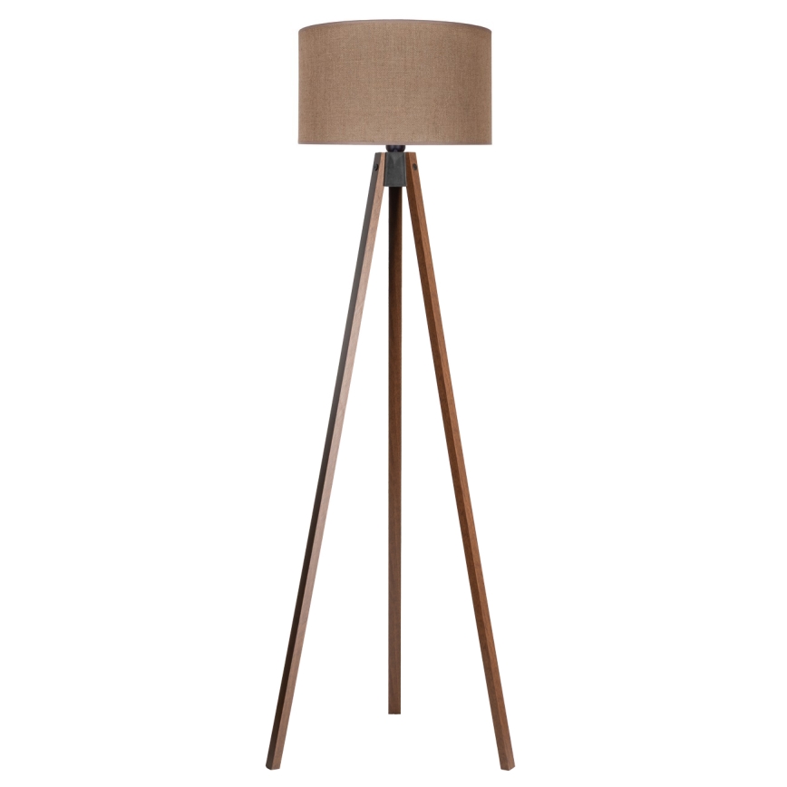 Duolla - Επιδαπέδιο φωτιστικό 1xE27/60W/230V διάμετρος 44 cm καφέ/βέγκε