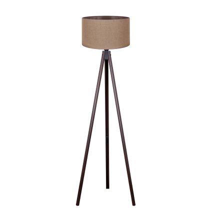 Duolla - Επιδαπέδιο φωτιστικό 1xE27/60W/230V διάμετρος 44 cm καφέ/βέγκε