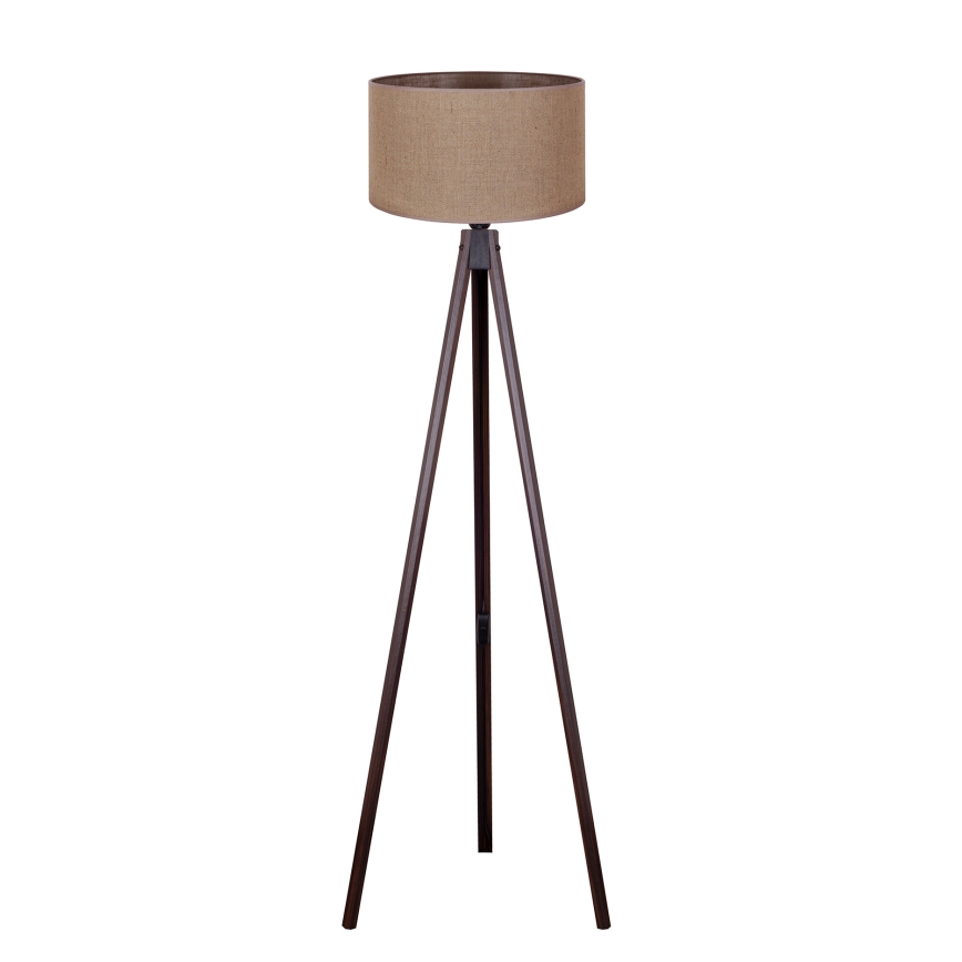 Duolla - Επιδαπέδιο φωτιστικό 1xE27/60W/230V διάμετρος 44 cm καφέ/βέγκε