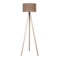 Duolla - Επιδαπέδιο φωτιστικό 1xE27/60W/230V διάμετρος 44 cm καφέ/μπεζ