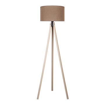 Duolla - Επιδαπέδιο φωτιστικό 1xE27/60W/230V διάμετρος 44 cm καφέ/μπεζ