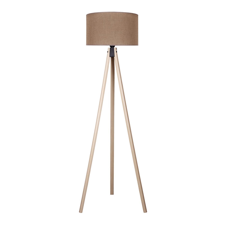 Duolla - Επιδαπέδιο φωτιστικό 1xE27/60W/230V διάμετρος 44 cm καφέ/μπεζ
