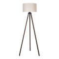 Duolla - Επιδαπέδιο φωτιστικό 1xE27/60W/230V διάμετρος 44 cm κρεμ/καφέ