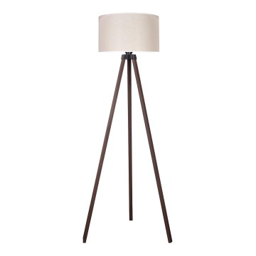 Duolla - Επιδαπέδιο φωτιστικό 1xE27/60W/230V διάμετρος 44 cm κρεμ/καφέ