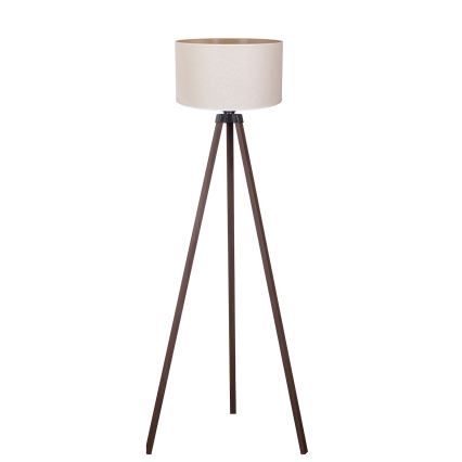Duolla - Επιδαπέδιο φωτιστικό 1xE27/60W/230V διάμετρος 44 cm κρεμ/καφέ