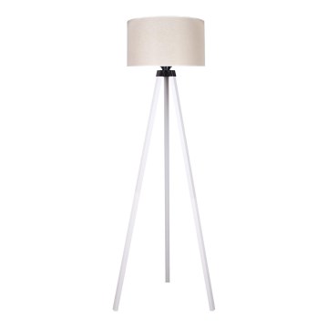Duolla - Επιδαπέδιο φωτιστικό 1xE27/60W/230V διάμετρος 44 cm κρεμ/λευκό