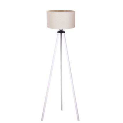 Duolla - Επιδαπέδιο φωτιστικό 1xE27/60W/230V διάμετρος 44 cm κρεμ/λευκό