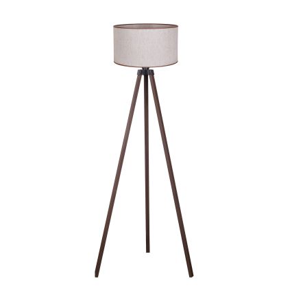 Duolla - Επιδαπέδιο φωτιστικό 1xE27/60W/230V διάμετρος 44 cm μπεζ/καφέ
