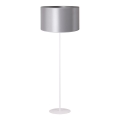 Duolla - Επιδαπέδιο φωτιστικό CANNES 1xE27/15W/230V διάμετρος 45 cm ασημί/λευκό