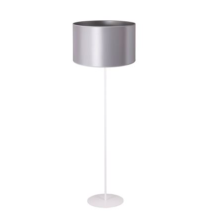 Duolla - Επιδαπέδιο φωτιστικό CANNES 1xE27/15W/230V διάμετρος 45 cm ασημί/λευκό