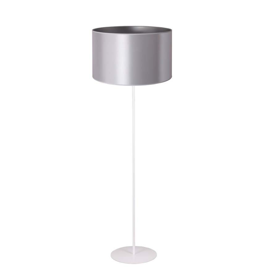 Duolla - Επιδαπέδιο φωτιστικό CANNES 1xE27/15W/230V διάμετρος 45 cm ασημί/λευκό