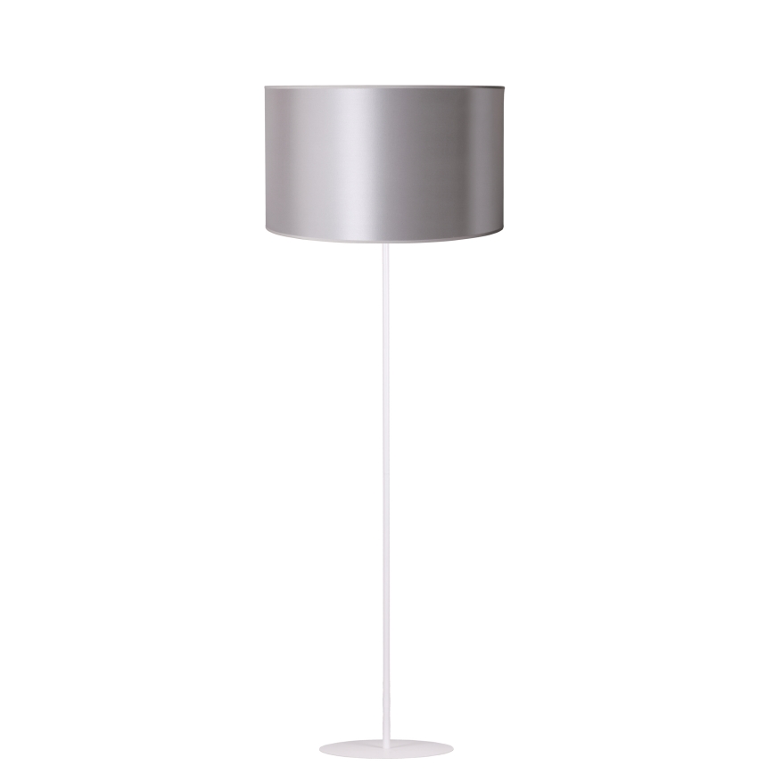 Duolla - Επιδαπέδιο φωτιστικό CANNES 1xE27/15W/230V διάμετρος 45 cm ασημί/λευκό