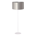 Duolla - Επιδαπέδιο φωτιστικό CANNES 1xE27/15W/230V διάμετρος 45 cm ασημί/λευκό