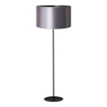 Duolla - Επιδαπέδιο φωτιστικό CANNES 1xE27/15W/230V διάμετρος 45 cm ασημί/μαύρο