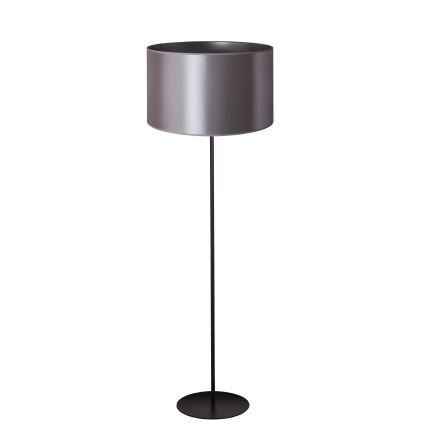 Duolla - Επιδαπέδιο φωτιστικό CANNES 1xE27/15W/230V διάμετρος 45 cm ασημί/μαύρο