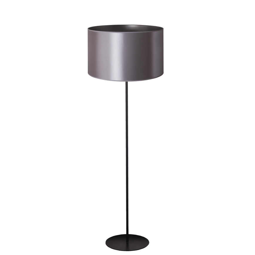 Duolla - Επιδαπέδιο φωτιστικό CANNES 1xE27/15W/230V διάμετρος 45 cm ασημί/μαύρο