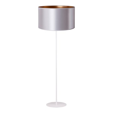 Duolla - Επιδαπέδιο φωτιστικό CANNES 1xE27/15W/230V διάμετρος 45 cm ασημί/χαλκός/λευκό