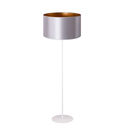 Duolla - Επιδαπέδιο φωτιστικό CANNES 1xE27/15W/230V διάμετρος 45 cm ασημί/χαλκός/λευκό