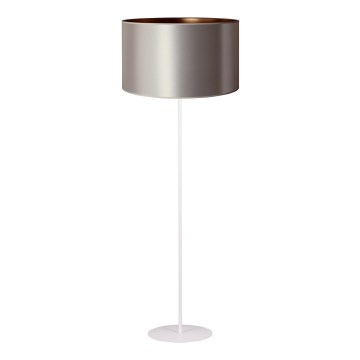 Duolla - Επιδαπέδιο φωτιστικό CANNES 1xE27/15W/230V διάμετρος 45 cm ασημί/χαλκός/λευκό