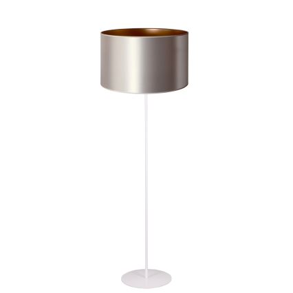 Duolla - Επιδαπέδιο φωτιστικό CANNES 1xE27/15W/230V διάμετρος 45 cm ασημί/χαλκός/λευκό