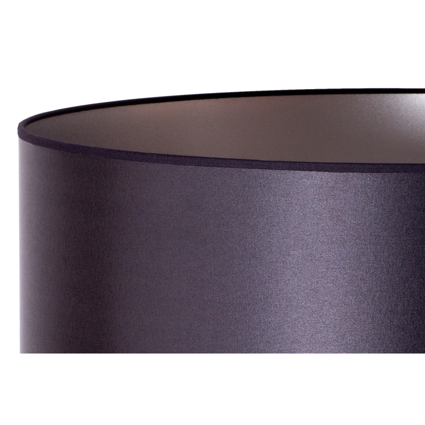 Duolla - Επιδαπέδιο φωτιστικό CANNES 1xE27/15W/230V διάμετρος 45 cm μαύρο/ασημί