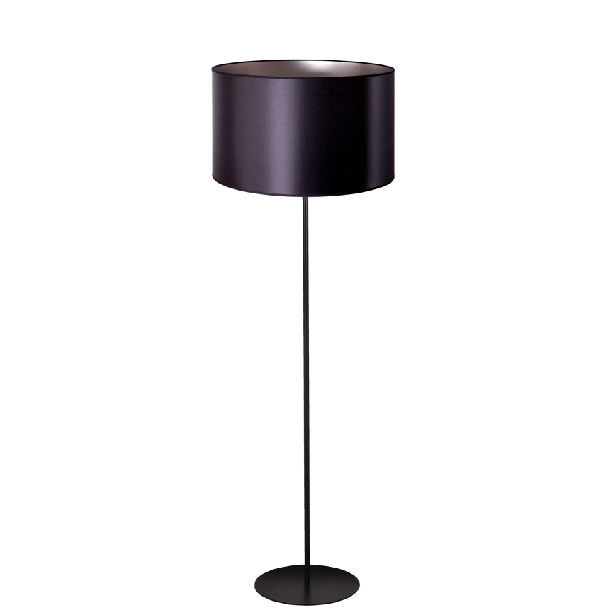 Duolla - Επιδαπέδιο φωτιστικό CANNES 1xE27/15W/230V διάμετρος 45 cm μαύρο/ασημί