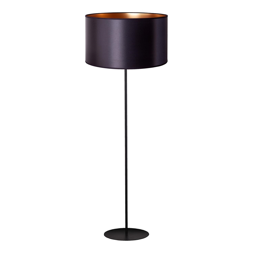 Duolla - Επιδαπέδιο φωτιστικό CANNES 1xE27/15W/230V διάμετρος 45 cm μαύρο/χαλκός