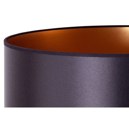Duolla - Επιδαπέδιο φωτιστικό CANNES 1xE27/15W/230V διάμετρος 45 cm μαύρο/χαλκός