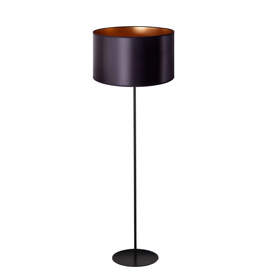Duolla - Επιδαπέδιο φωτιστικό CANNES 1xE27/15W/230V διάμετρος 45 cm μαύρο/χαλκός
