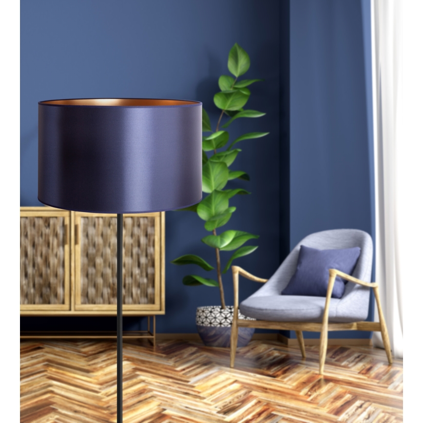 Duolla - Επιδαπέδιο φωτιστικό CANNES 1xE27/15W/230V διάμετρος 45 cm μωβ/χαλκός/μαύρο