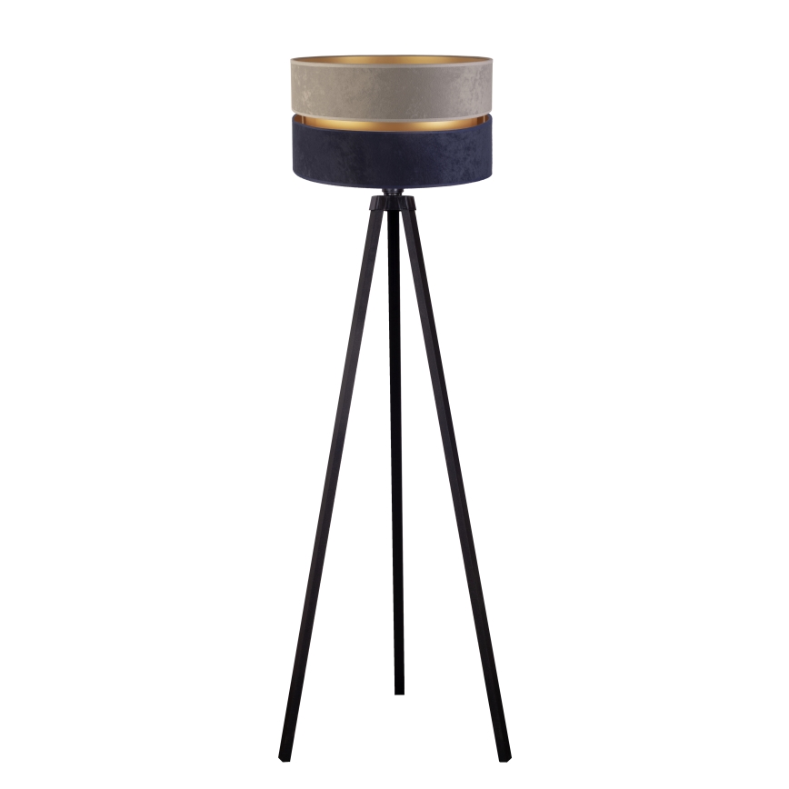 Duolla - Επιδαπέδιο φωτιστικό DUO 1xE27/60W/230V διάμετρος 44 cm γκρι/μπλε/βέγκε
