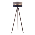 Duolla - Επιδαπέδιο φωτιστικό DUO 1xE27/60W/230V διάμετρος 44 cm γκρι/μπλε/καφέ