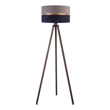 Duolla - Επιδαπέδιο φωτιστικό DUO 1xE27/60W/230V διάμετρος 44 cm γκρι/μπλε/καφέ
