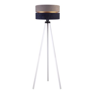 Duolla - Επιδαπέδιο φωτιστικό DUO 1xE27/60W/230V διάμετρος 44 cm γκρι/μπλε/λευκό