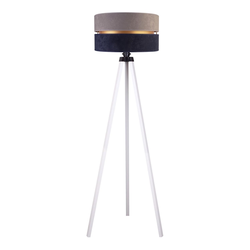 Duolla - Επιδαπέδιο φωτιστικό DUO 1xE27/60W/230V διάμετρος 44 cm γκρι/μπλε/λευκό