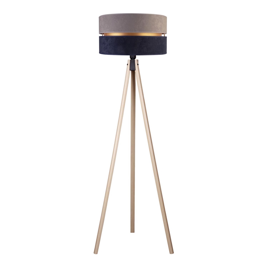 Duolla - Επιδαπέδιο φωτιστικό DUO 1xE27/60W/230V διάμετρος 44 cm γκρι/μπλε/μπεζ