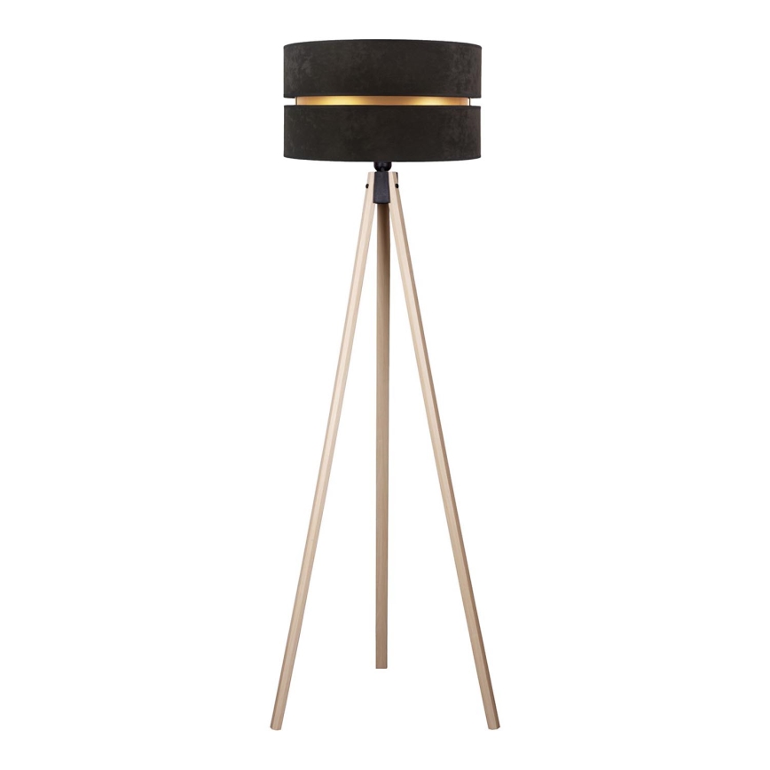 Duolla - Επιδαπέδιο φωτιστικό DUO 1xE27/60W/230V διάμετρος 44 cm μαύρο/μπεζ