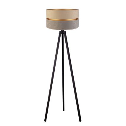 Duolla - Επιδαπέδιο φωτιστικό DUO 1xE27/60W/230V διάμετρος 44 cm μπεζ/γκρι/βέγκε