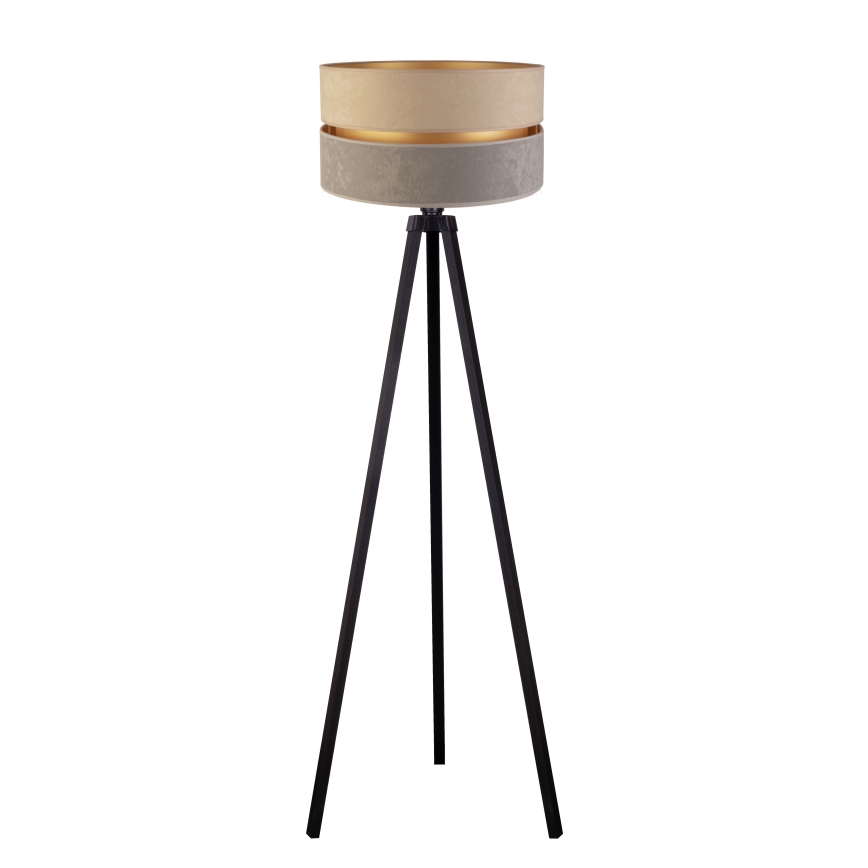 Duolla - Επιδαπέδιο φωτιστικό DUO 1xE27/60W/230V διάμετρος 44 cm μπεζ/γκρι/βέγκε