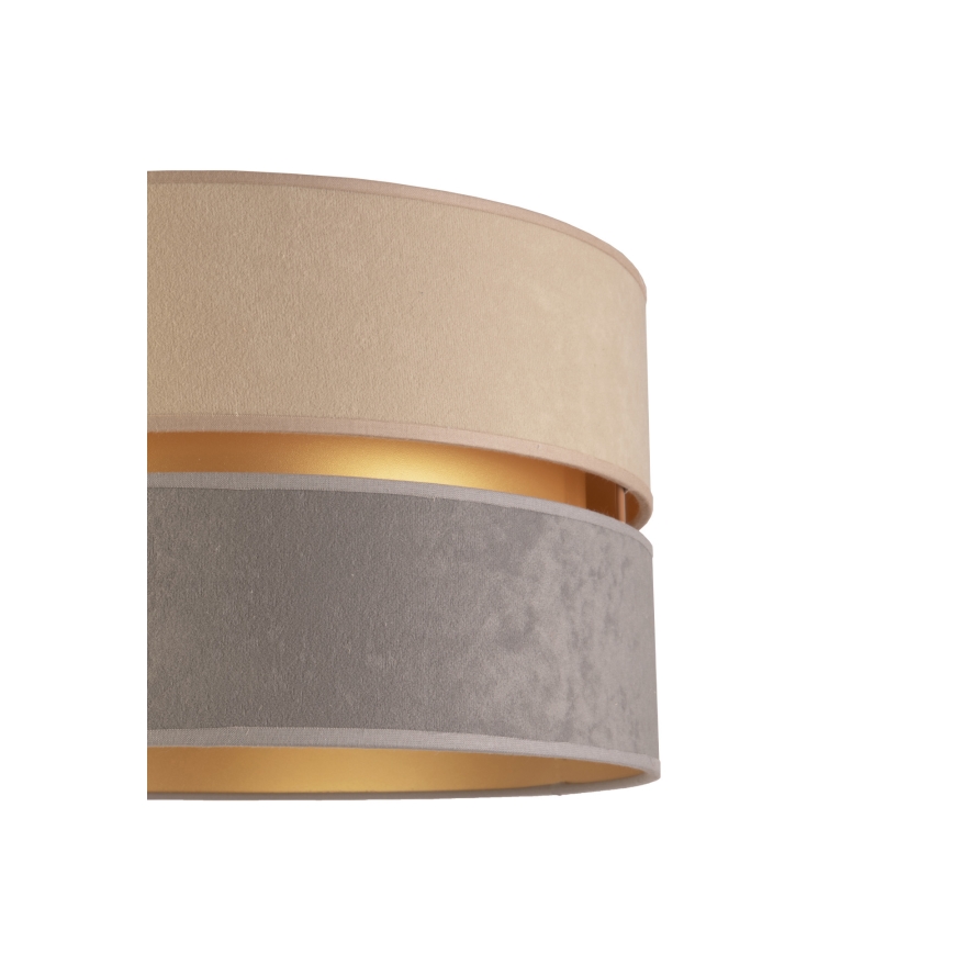 Duolla - Επιδαπέδιο φωτιστικό DUO 1xE27/60W/230V διάμετρος 44 cm μπεζ/γκρι/μπεζ