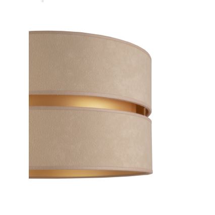 Duolla - Επιδαπέδιο φωτιστικό DUO 1xE27/60W/230V διάμετρος 44 cm μπεζ/καφέ